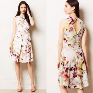 Anthropologie Hunter Bell kukka tea dress